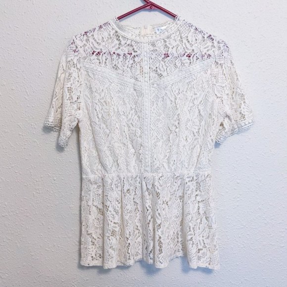 To Brief Ivory Lace Top - Medium 🩷 - Picture 1 of 5